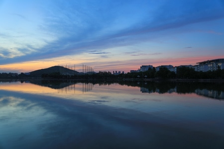 东湖-早晨-风景-色彩-东湖 图片素材