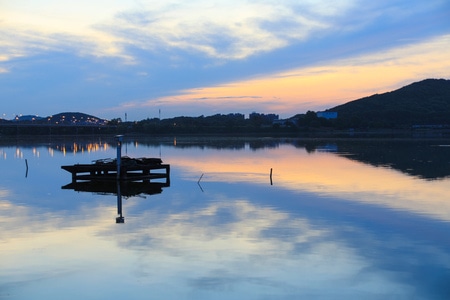 东湖-早晨-风景-色彩-东湖 图片素材