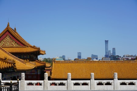 晴空万里-故宫-旅行-风景-故宫 图片素材