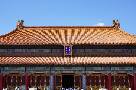 晴空万里-故宫-旅行-风景-故宫 图片素材