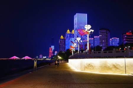 夜色-我和我的祖国-江城-灯光秀-色彩 图片素材