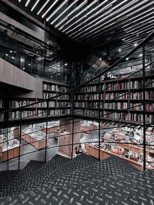 建筑-西安-建筑-书架-书 图片素材