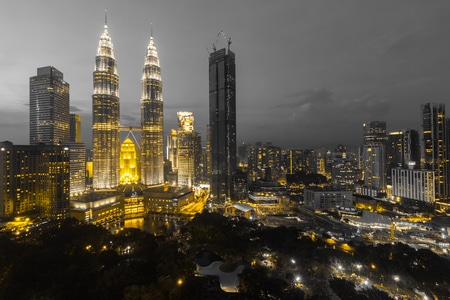马来西亚-旅游-城市-建筑-夜景 图片素材