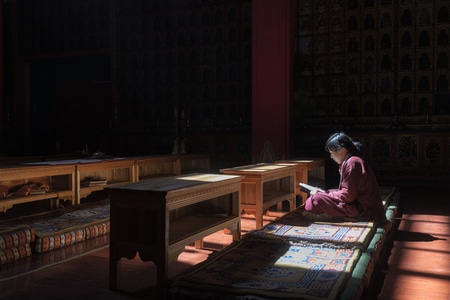 色彩-喇嘛-旅行-后期-纪实 图片素材