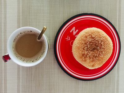 早餐-面包-咖啡-美食-饼 图片素材