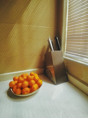 厨房-刀具-橘子-静物-静物摄影 图片素材