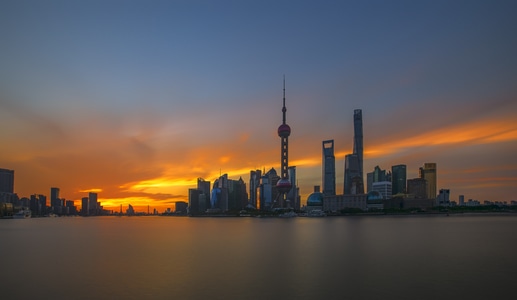 城市天际线-天空-黄浦江-陆家嘴-城市 图片素材