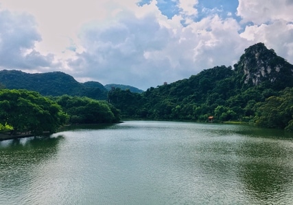 云-天空-大龙潭公园-湖-湖面 图片素材