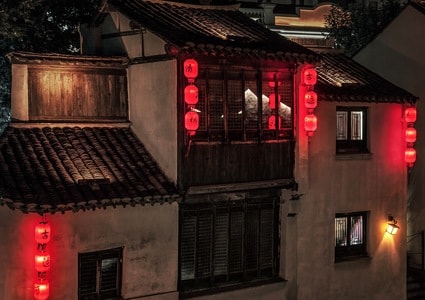 风光-建筑-古建筑-无锡-南长街 图片素材