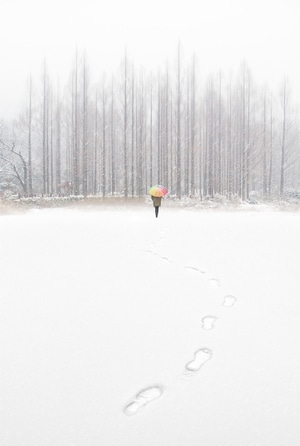宅家-冬季-环境人像-徐州-雪 图片素材