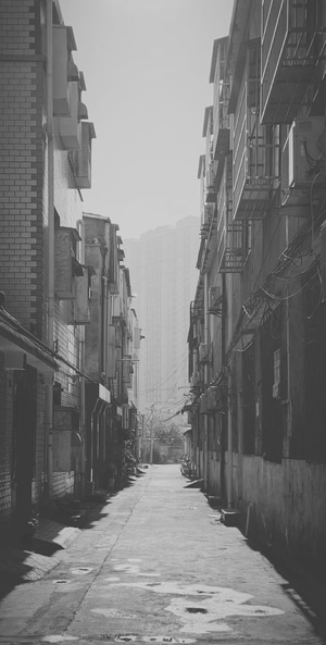 城市-随州-黑白-人文-手机摄影 图片素材