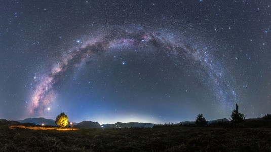 星空-银河-夜晚-银拱-重庆 图片素材