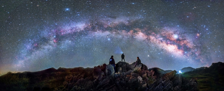 星空-银拱-银河-夜晚-星空 图片素材