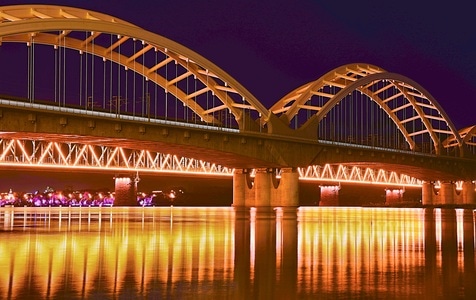 夜景-旅行-夜景-桥-高架桥 图片素材