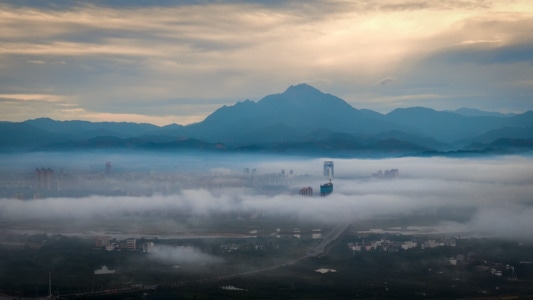 城市天际线-风光-我要上封面-风景-风光 图片素材