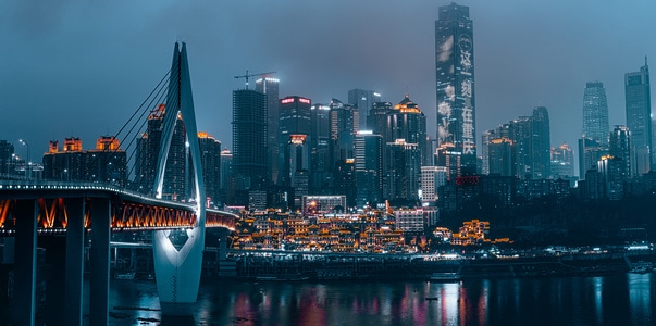 宅家-重庆-夜景-都市风光-建筑 图片素材