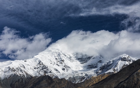 自然界-雪山-云-户外-探险 图片素材