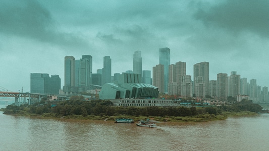 雾气-旅行-建筑-城市-云彩 图片素材