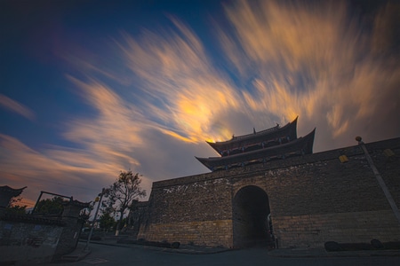 堆栈-云-大理-城门-ps 图片素材