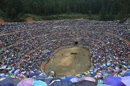 贵州-斗牛场-全球最大场地-少数民族-标志性建筑 图片素材