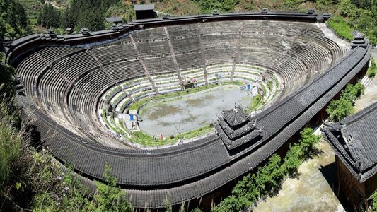 贵州-斗牛场-全球最大场地-少数民族-标志性建筑 图片素材