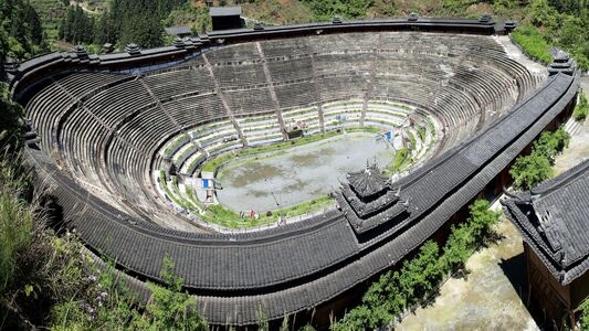 贵州-斗牛场-全球最大场地-少数民族-标志性建筑 图片素材