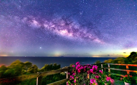 大海-风光-旅行-夜空-安静 图片素材