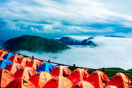 云海-夏天-武功山-江西-美景 图片素材