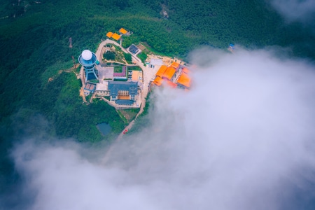 mavic摄影-云海-星城-湖南-航拍 图片素材