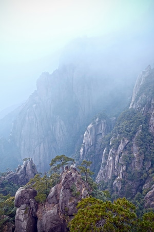 三清山-江西-风景-雾-无人 图片素材
