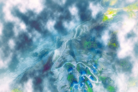 娄底-新化-梯田-湖南-紫鹊界 图片素材