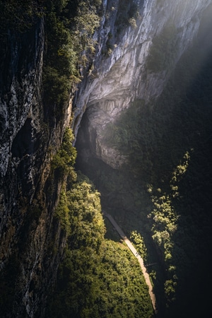 峡谷-悬崖-天坑-仙境-人间天堂 图片素材