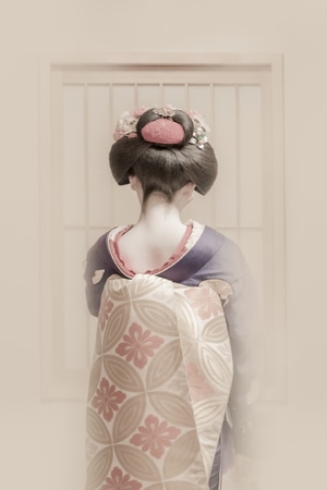 传统服装-白色背景-日本文化-京都-肖像 图片素材