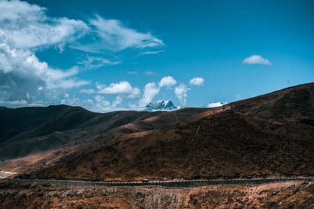 原创-色彩-摄影-雪山-天空 图片素材