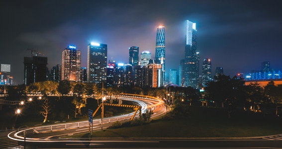 城市-都市风光-建筑-广州-夜景 图片素材