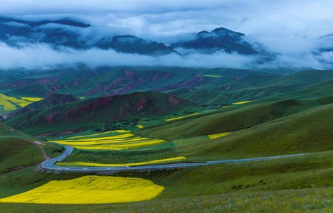 风光-风景-雪山-色彩-旅行 图片素材