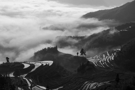 高原-云雾-云海-风光-风景 图片素材