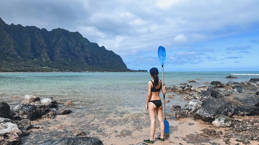手机-旅行-旅拍-oahu-hawaii 图片素材