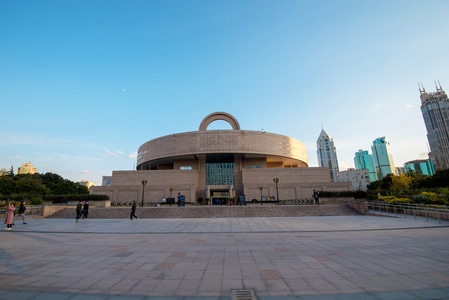 上海-城市-建筑-博物馆-风景 图片素材