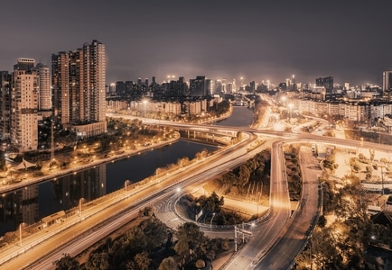 风光-城市风光-城市-夜景-建筑 图片素材