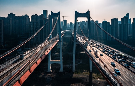 重庆-城市-高桥架-建筑-交通 图片素材