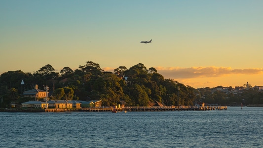 悉尼-澳大利亚-海湾-海港-天空 图片素材