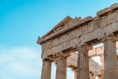 雅典-卫城-电脑传图-帕特农神庙-希腊 图片素材