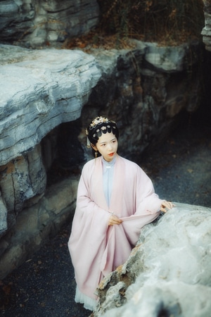 汉服-古风-武汉-园博园-人像 图片素材