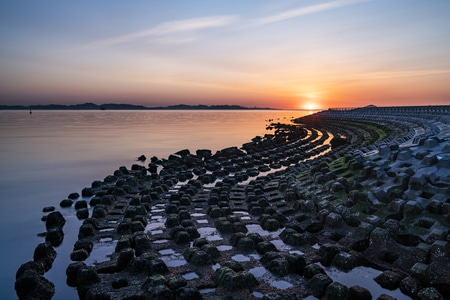 辽宁-大连-东港-海洋-海岸 图片素材