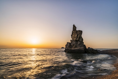 辽宁-大连-旅顺-将军石-海洋 图片素材