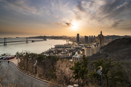 辽宁-大连-星海湾-星海湾大桥-城市 图片素材