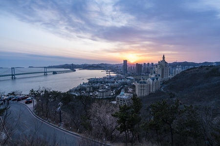 辽宁-大连-星海湾-星海湾大桥-城市 图片素材