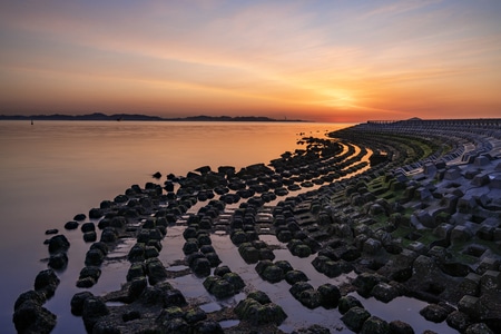 辽宁-大连-东港-海洋-海岸 图片素材