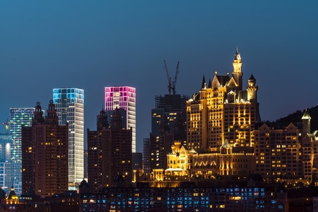 辽宁-大连-星海湾-星海湾大桥-城市 图片素材